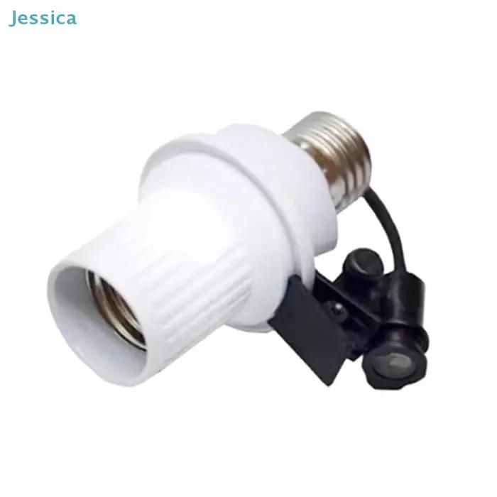 ♥ Douille d'ampoule à capteur de lumière automatique - Support de lampe E27 à visser avec contrôle crépusculaire