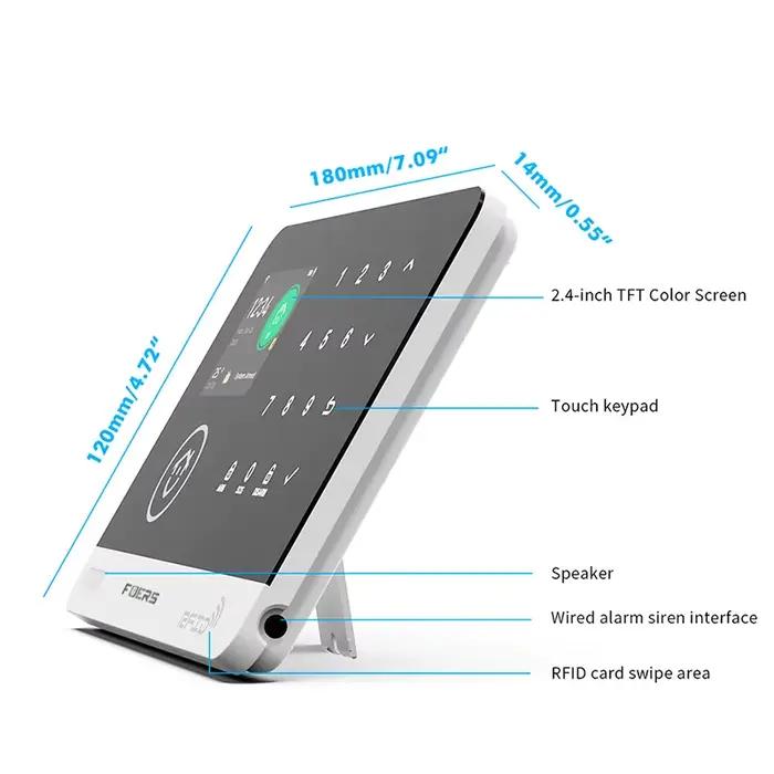 Système d'alarme FUERS maison sécurité protection avec application Tuya Smart Kit alarme porte fenêtre occasion spéciale智能家居安防系统,FUERS家用安全保护装置带Tuya智能应用套装门窗报警特殊场合使用