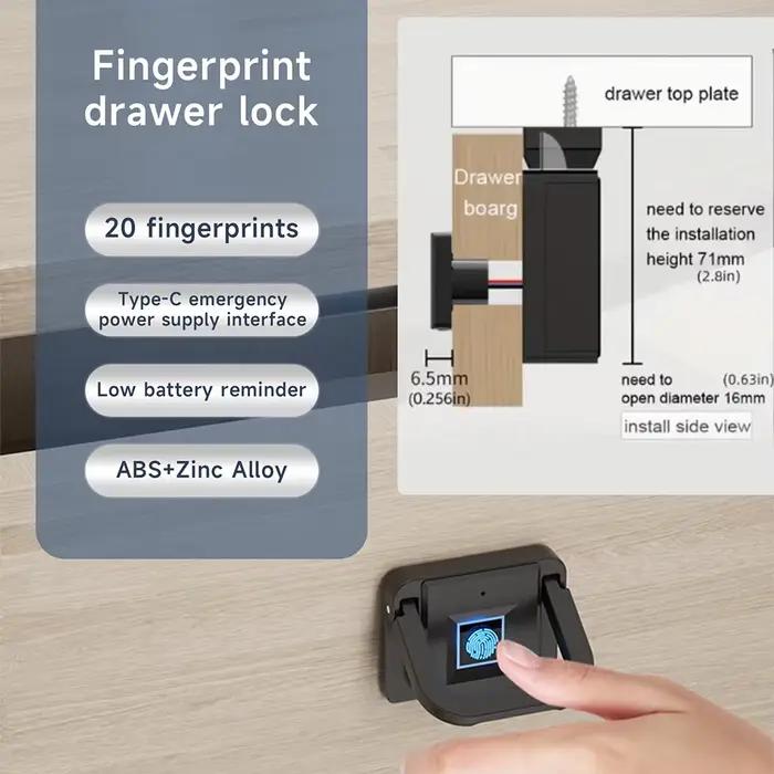 Serrure biométrique à empreintes digitales pour maison intelligente
