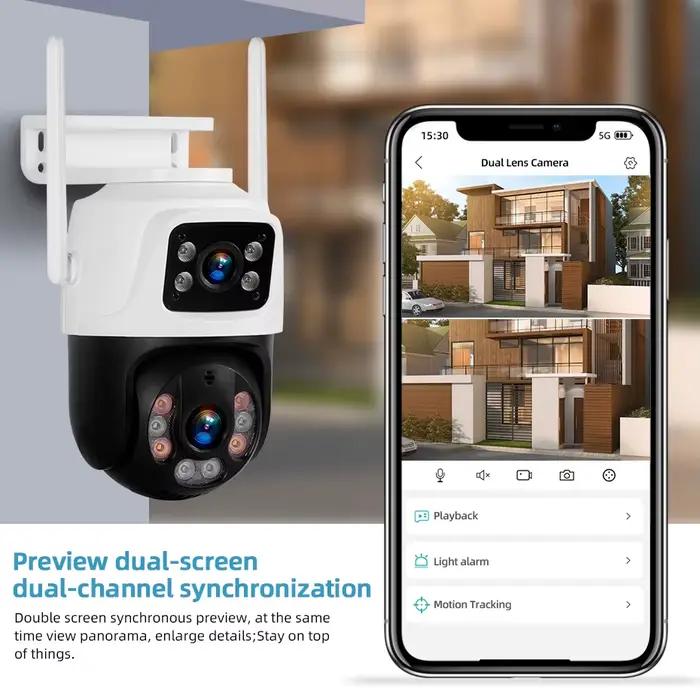 KERbiomom8CH-Caméra IP de vidéosurveillance extérieure