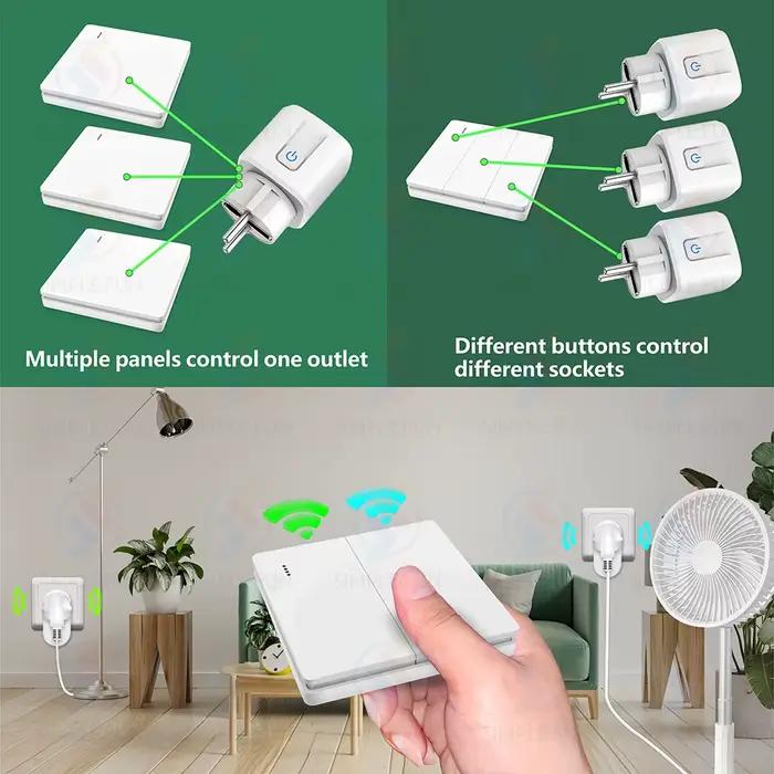 Maison intelligente télécommande sans fil prise interrupteur 16A EU FR