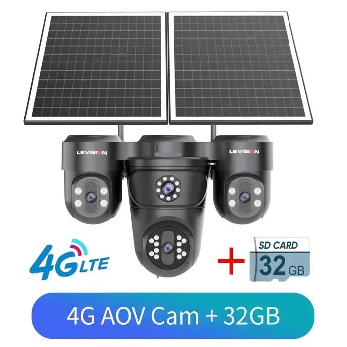 Caméra de surveillance extérieure solaire LS VISION AOV 4G SIM