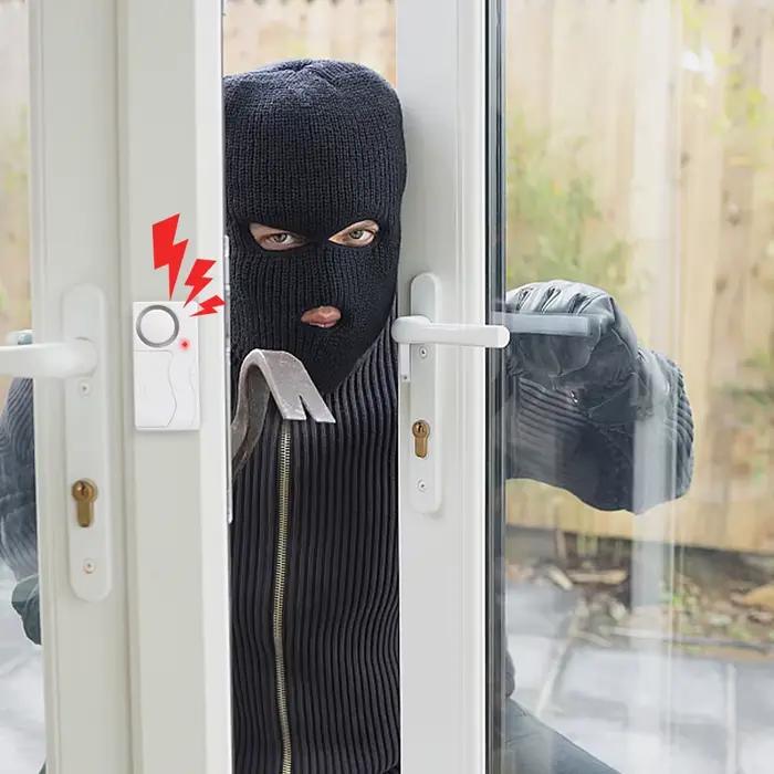 Alarme de porte sans fil avec télécommande pour sécurité domestique antivol pour portes et fenêtres occasions spéciales protection maison studio