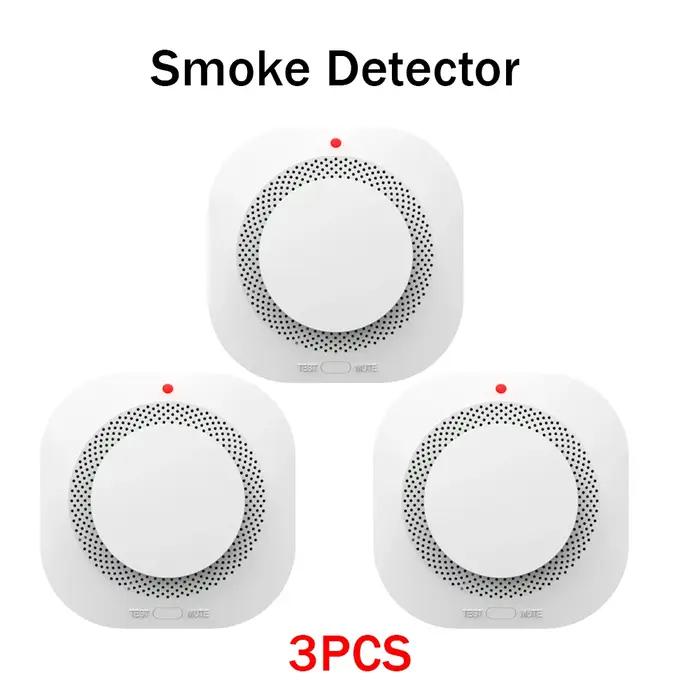 Détecteur de fumée intelligent autonome avec alarme sonore et lumineuse pour la maison